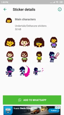 Undertale & Deltarune Stickers for WhatsApp android App screenshot 1