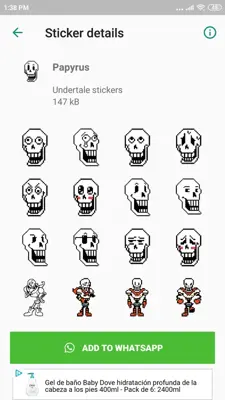 Undertale & Deltarune Stickers for WhatsApp android App screenshot 3